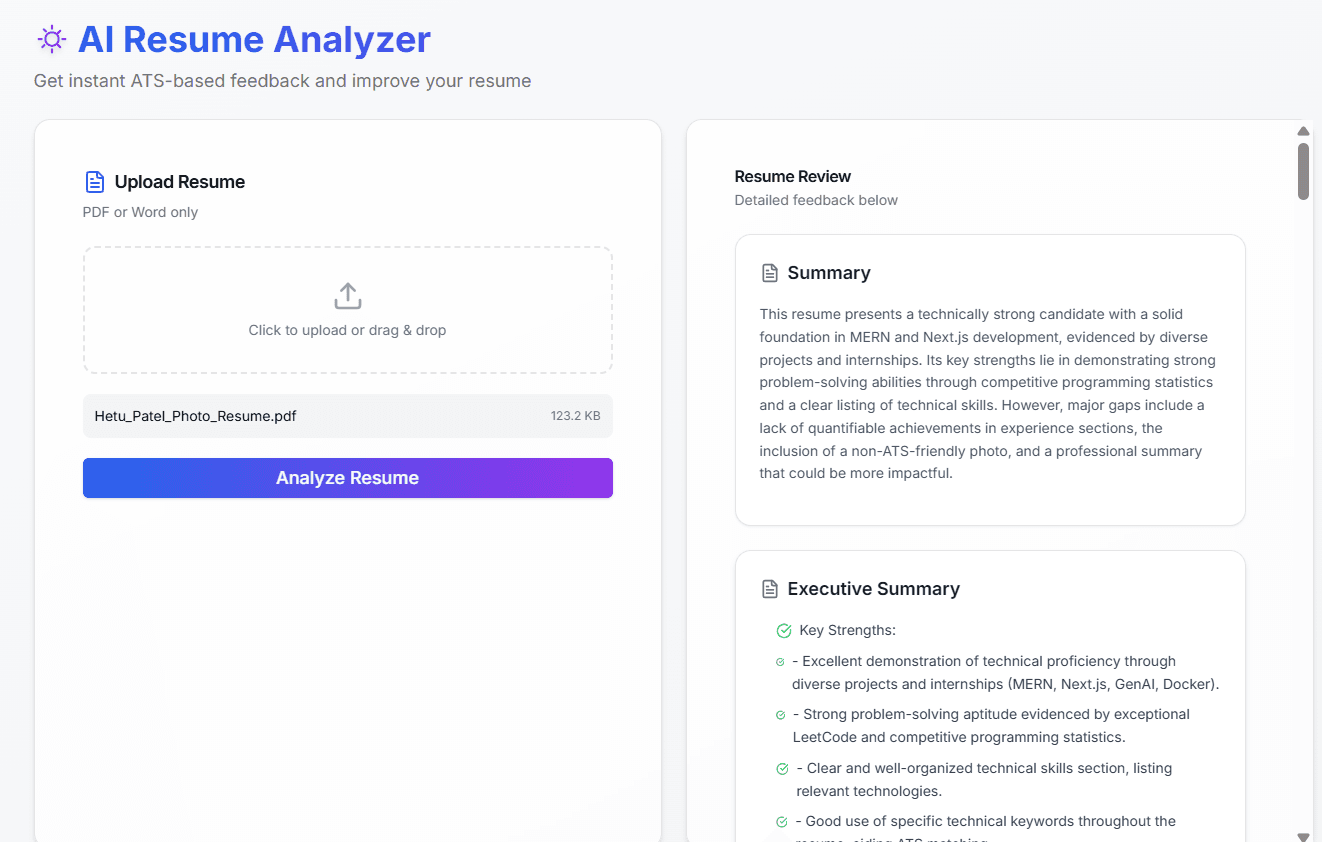 Resume Analyzer